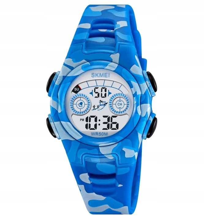 Children's watch / SKMEI / electronic sports stopwatch alarm date 12/24