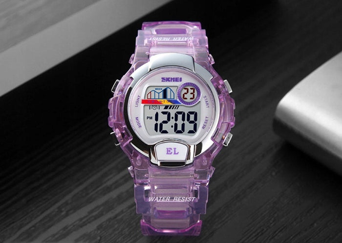 Children's watch SKMEI skm.114501a.chd electronic purple many functions Brand Skmei