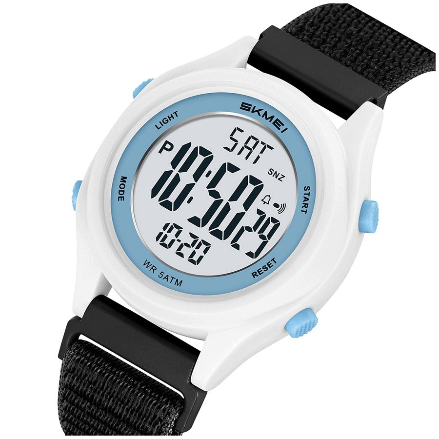 Children's watch SKMEI skm.126691c.chd nylon electronic strap SLIM Packaging status original