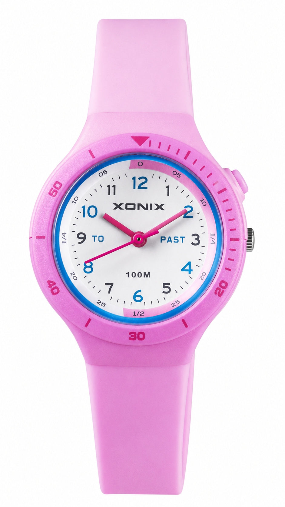 Children's watch XONIX pink 10ATM backlight for child learning hours Packaging status original
