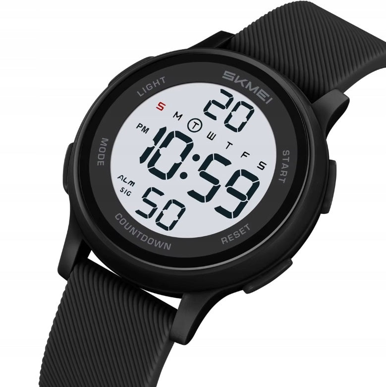 Children's watch electronic sports stopwatch alarm date 12/24 Packaging status original