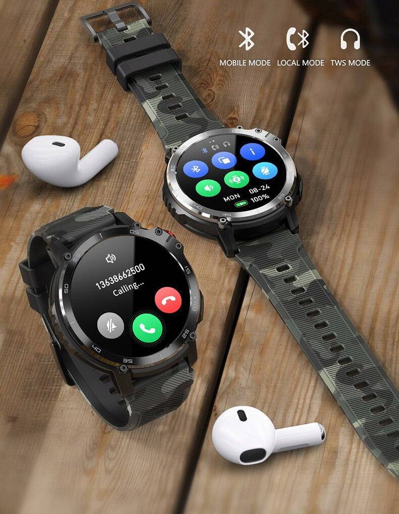 Children's watch for gift SMARTWATCH camo MENU PL 400mAh CONVERSATION SPORT Brand Rubicon