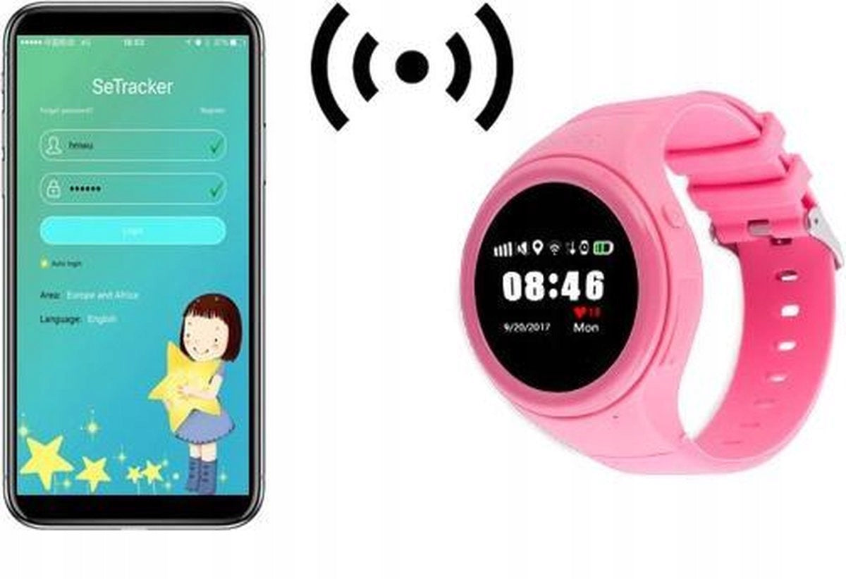 Children's watch smartwatch Overmax KIDDY WATCH Pink Manufacturer code YOUCH50