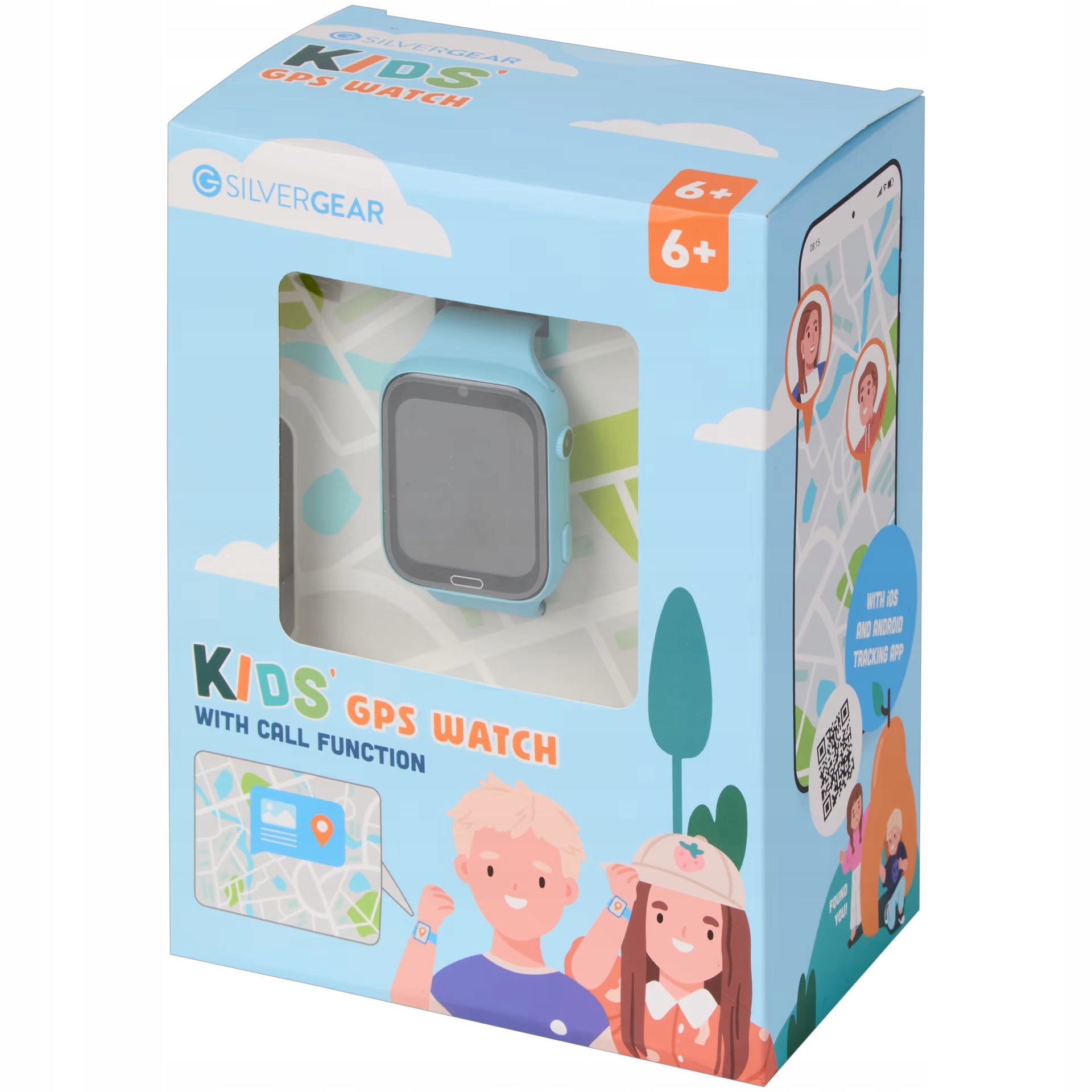 Children's watch with GPS Silvergear Pink with ringing function for children Brand no brand