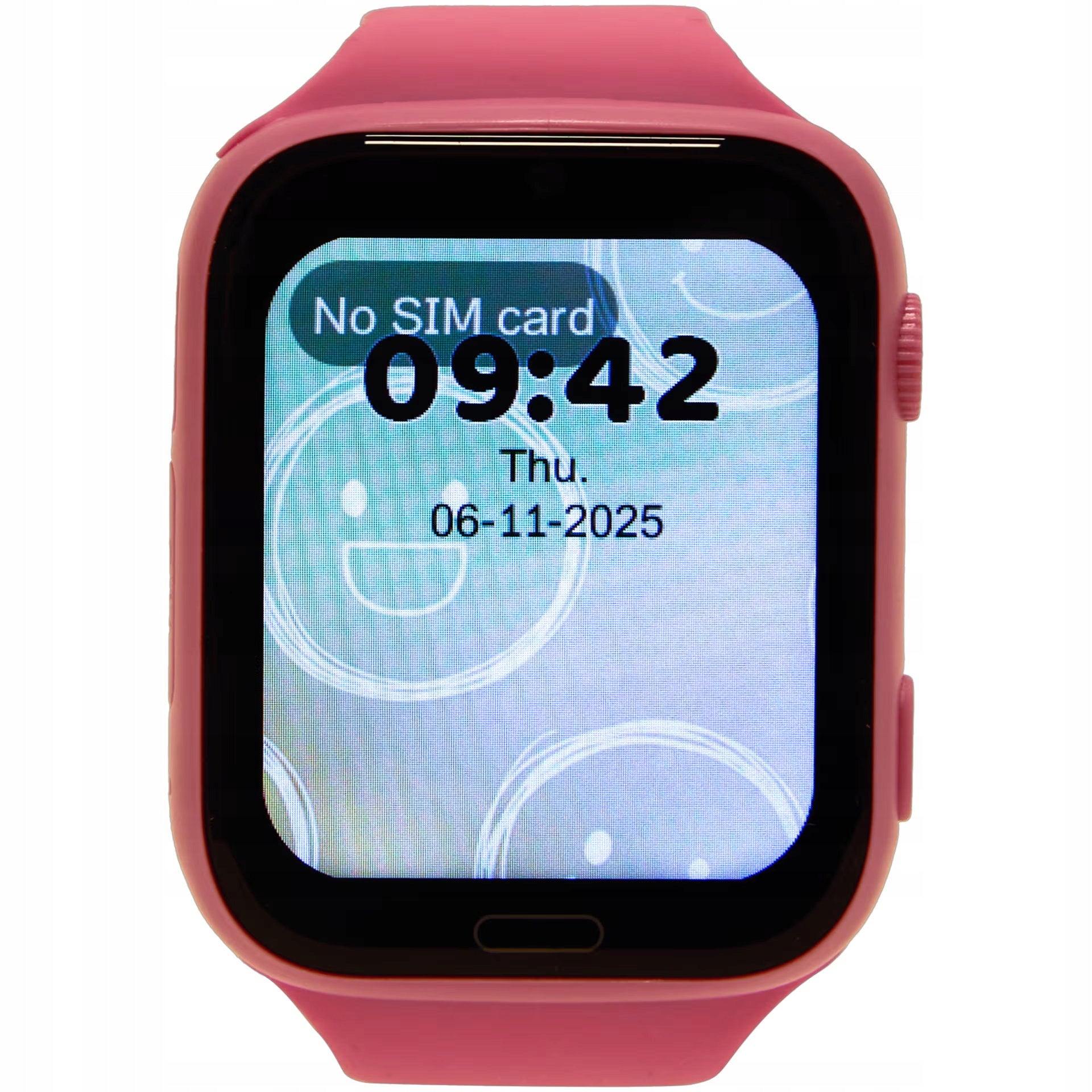 Children's watch with GPS Silvergear Pink with ringing function for children