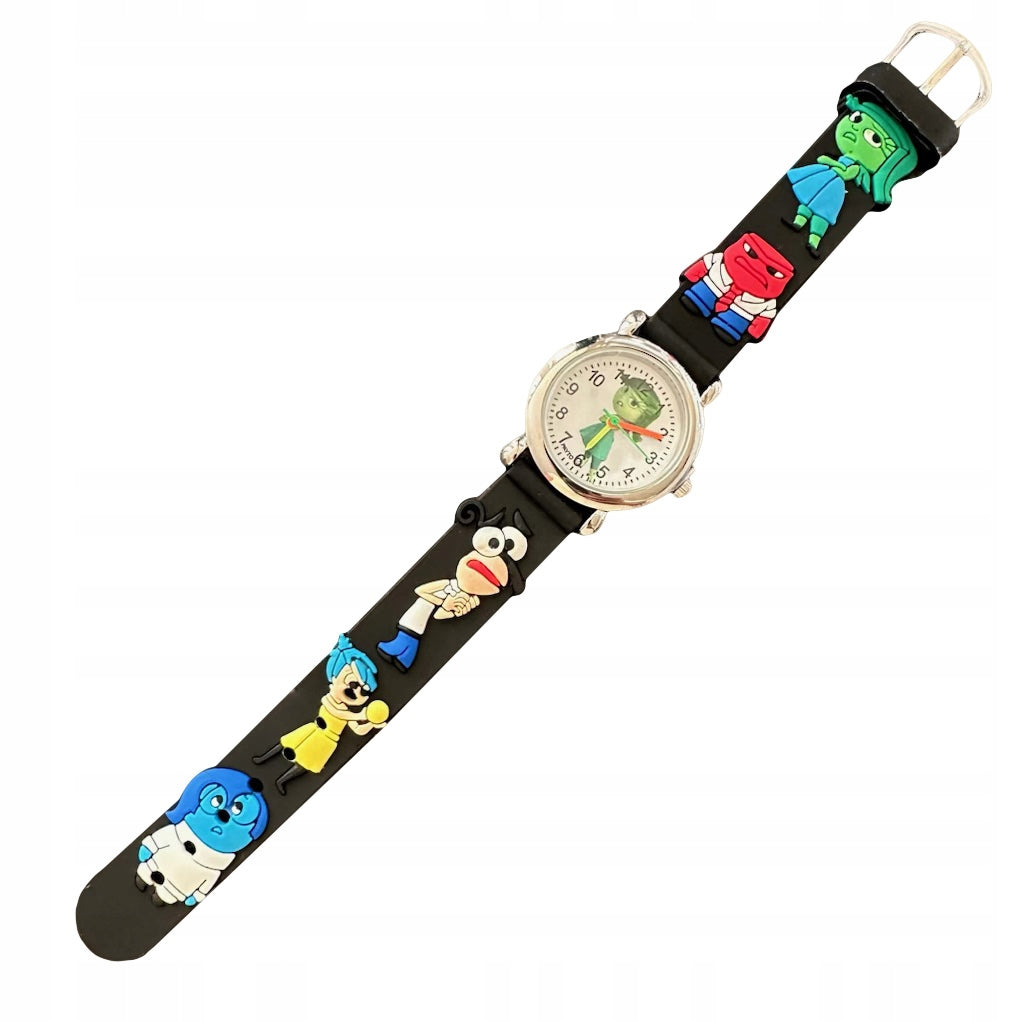 Children's watch with elastic band COMFORTABLE from 3 years TO LEARN BLACK from Fairy Tale