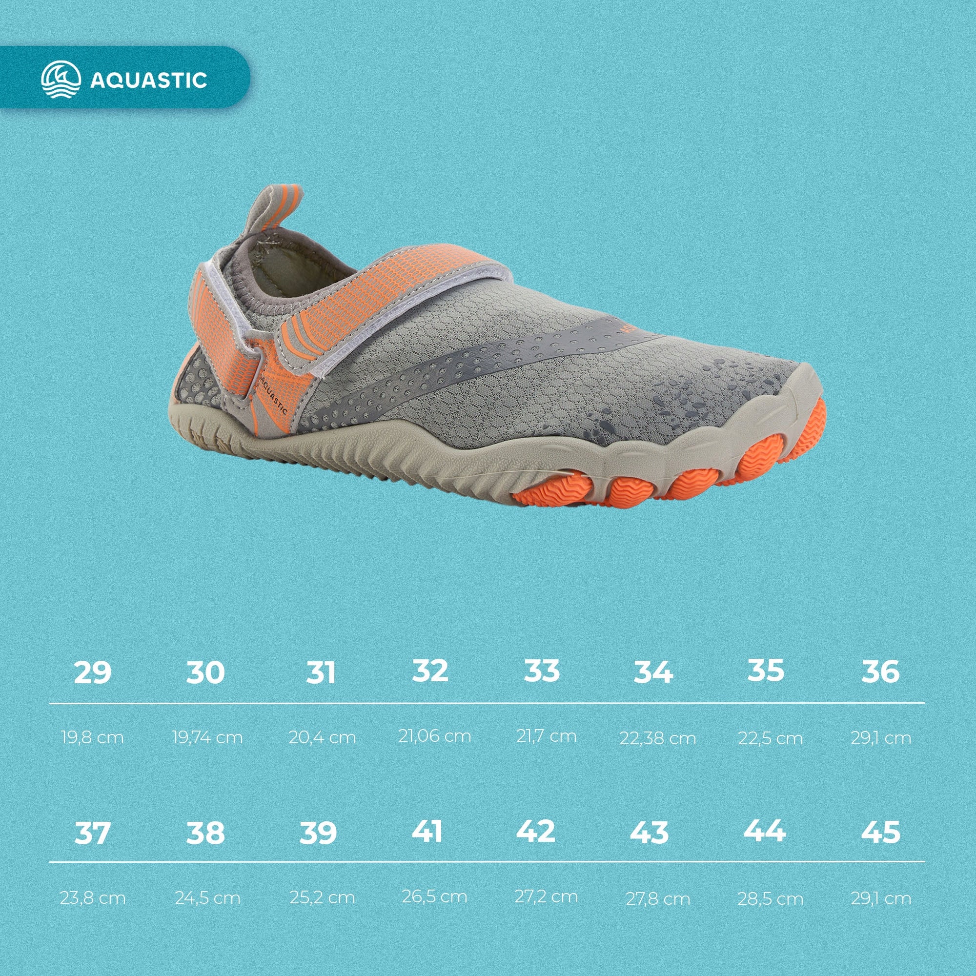 Children's water shoes AQUASTIC Aqua WS083 grey 34 EU Manufacturer code Buty do wody dziecięce