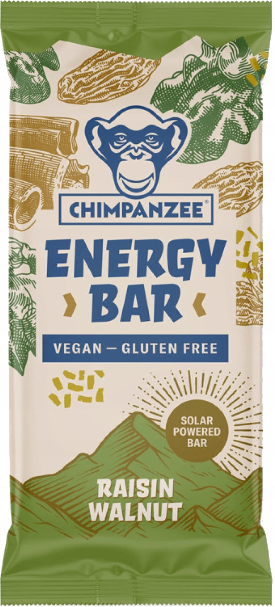 Chimpanzee Energy Bar Raisin & Walnut 55g Expiration date at least 2 weeks from the date of purchase