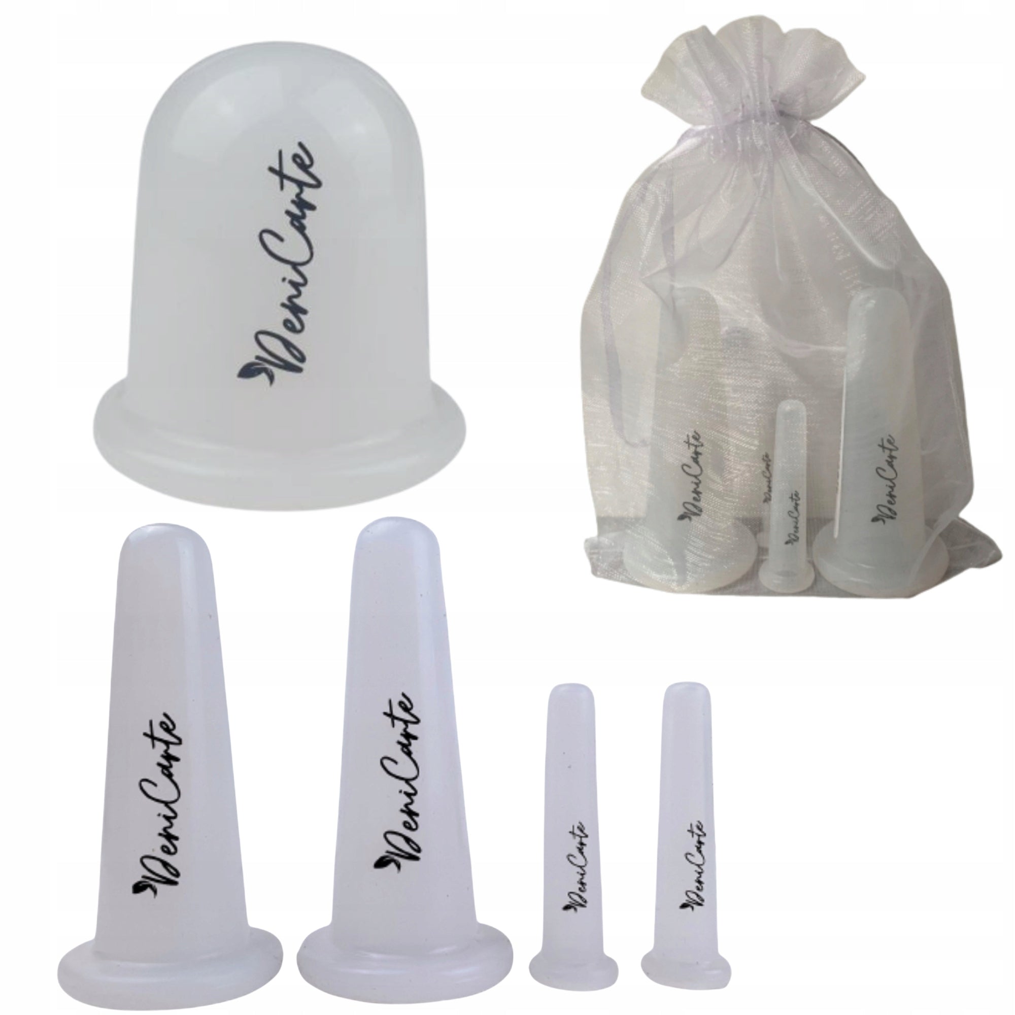 Chinese Bubbles Face Massage Silicone For Lifting Set of 4 Color white