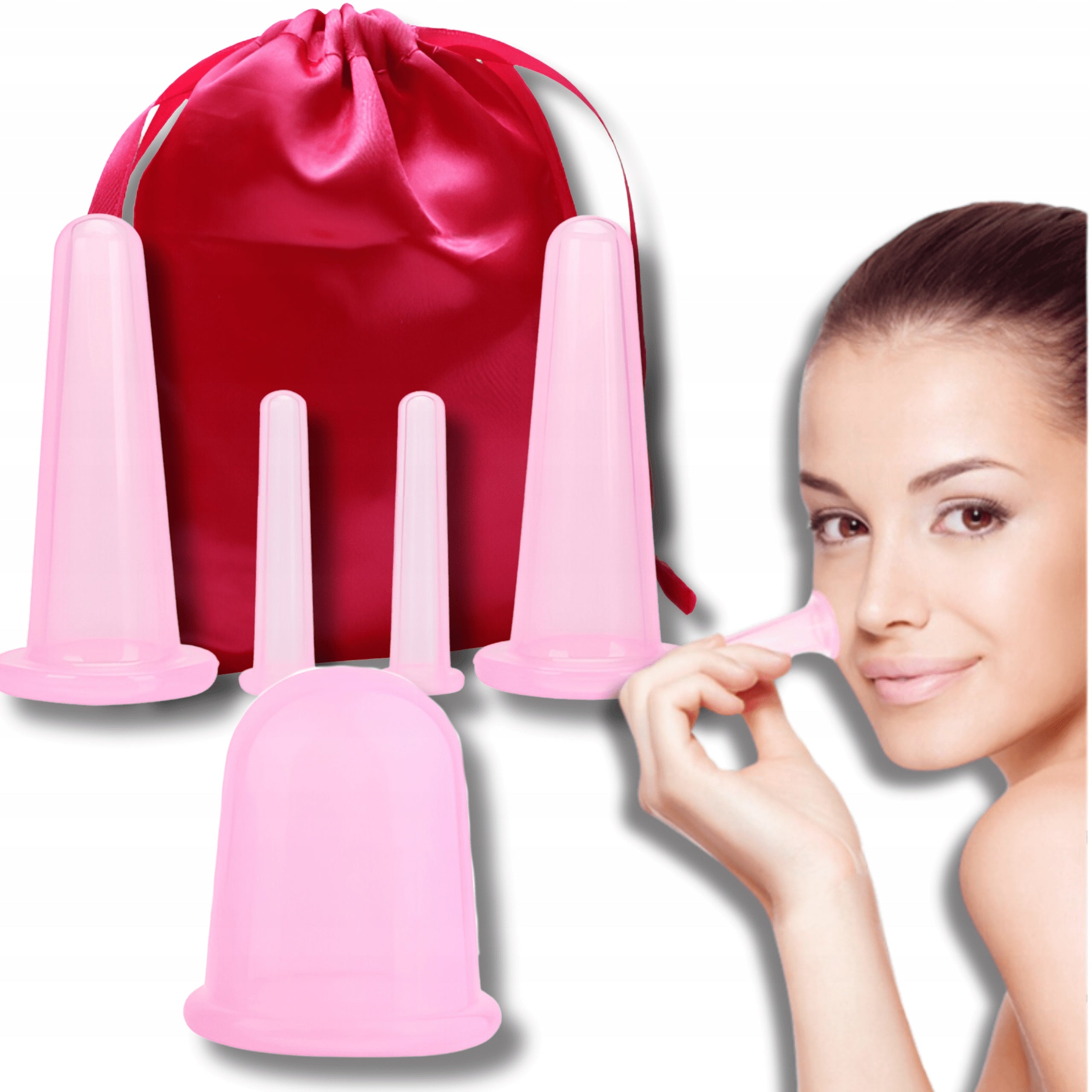Chinese Bubbles Silicone Set of 5 Face Massage Body Anti-Cellulite