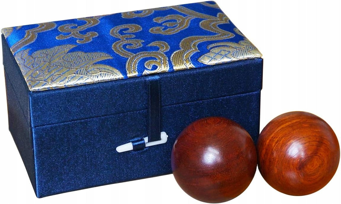 Chinese Hand Exercise Balls in Rosewood 5 cm for Relaxation Manufacturer code kule Baoding 5cm drewno różane relaks