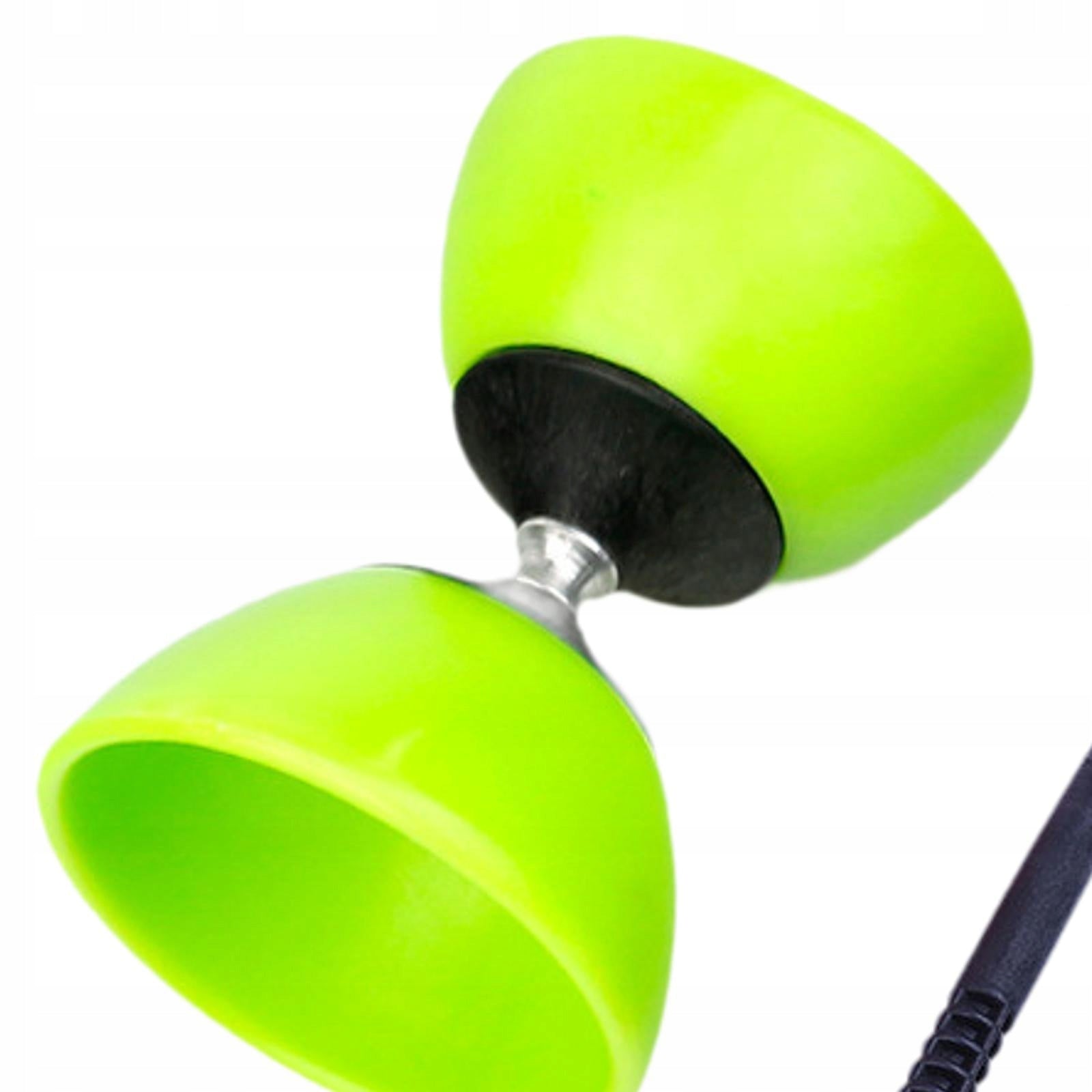 Chinese Yoyo Diabolo Set with Diabolo Sticks and String Lightweight Green S Color other