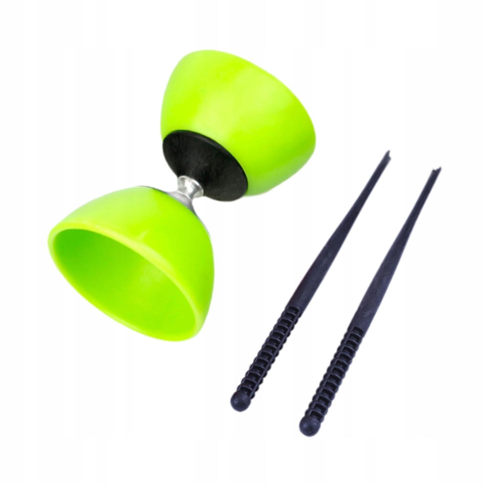 Chinese Yoyo Diabolo Set with Diabolo Sticks and String Lightweight Green S Packaging status original