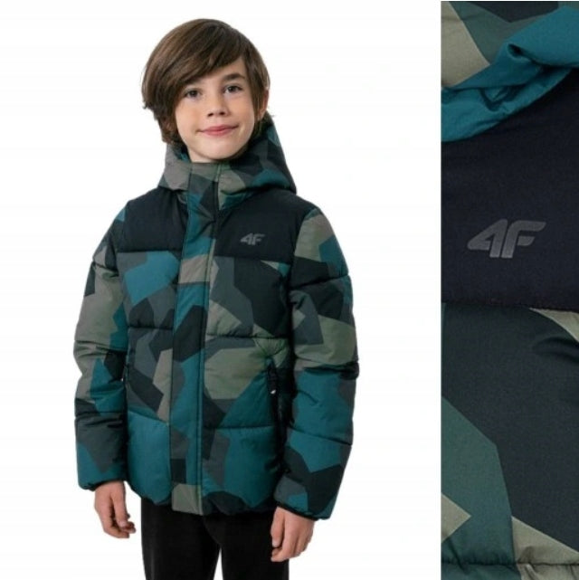 Jacke für Jungen 4F multikolor allover HJZ22 JKUMP004 90A 