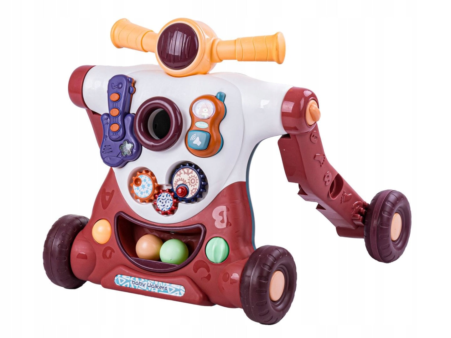 Interaktiver Drücker Walker, braun 
