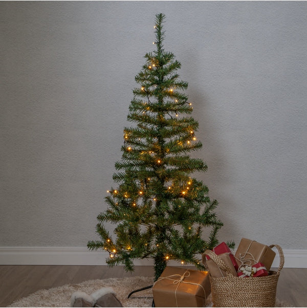LED-Deko-Weihnachtsbaum mit Glühbirnen 1,24 W 72 x 150 cm Alvik 609-24 