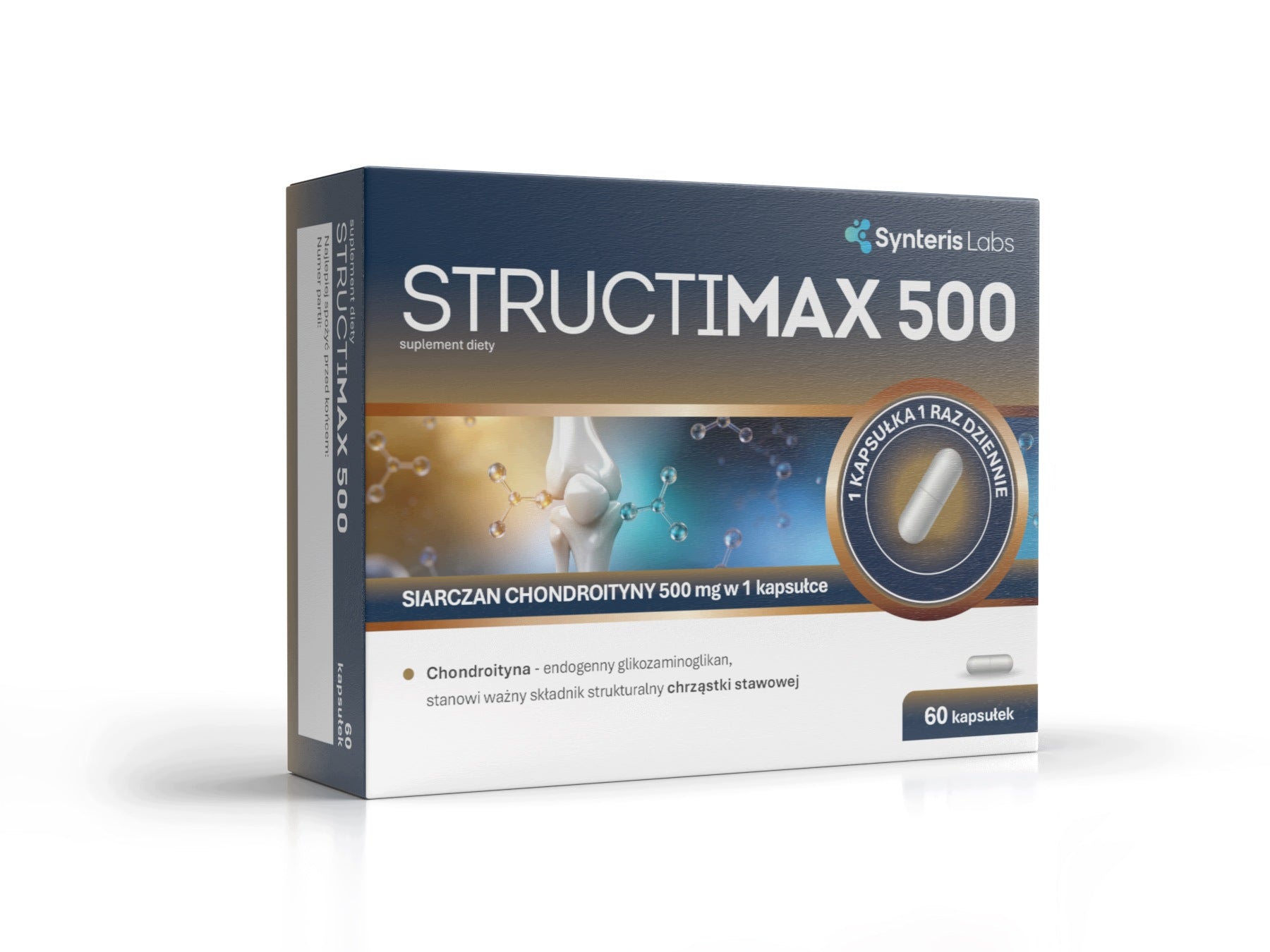 Chondroitin 500 mg for joints StructiMax 500 – 60 capsules Synteris Labs