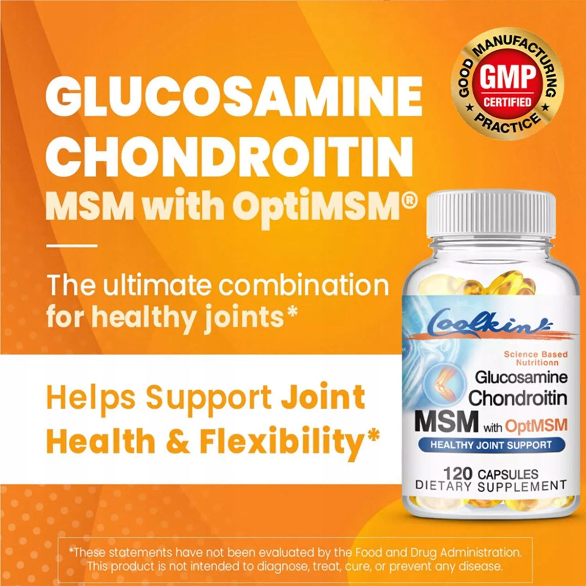 Chondroitin Glucosamine MSM 4000mg - Anti-Inflammatory, Bone Health & Bone Health Manufacturer code Coolkin