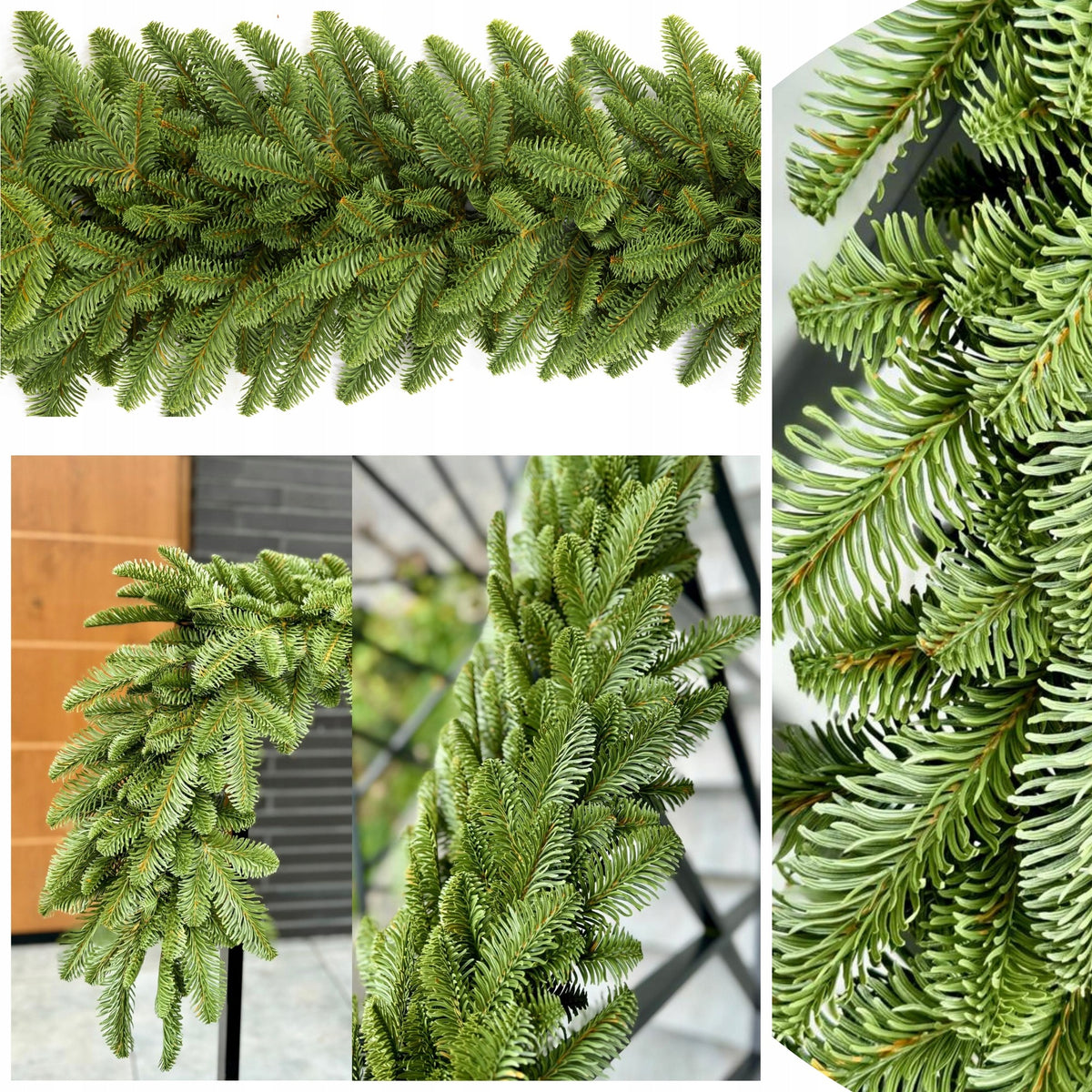 Christmas Fir Garland Bright Olive 110 cm 100%PE for Fireplace Railing Packaging status original