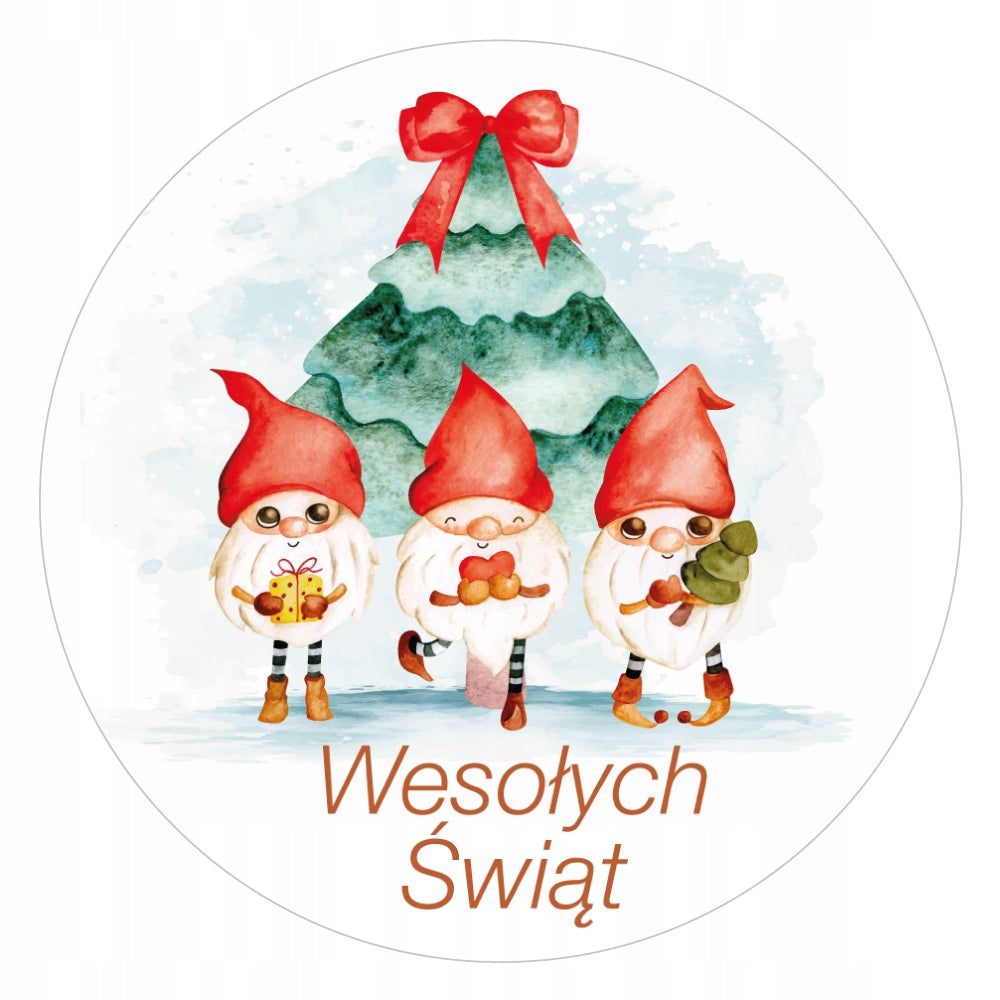 Christmas Stickers MERRY CHRISTMAS Gift Wishes 48 Pieces
