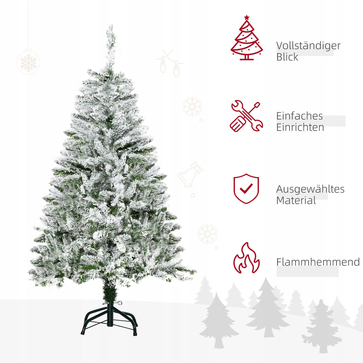 Christmas Tree Artificial Snowy Like Living Artificial Snow Easy Installation 120 cm Manufacturer code 830-527V00GN