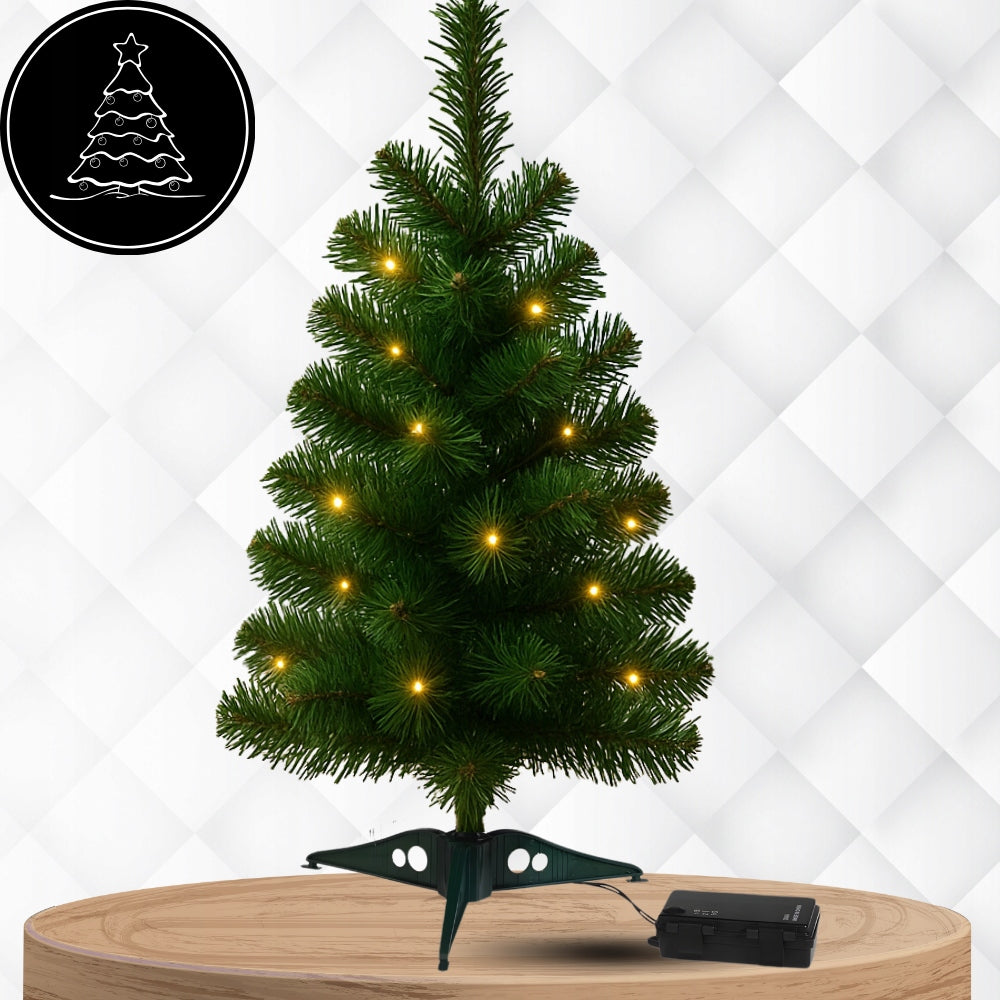 Christmas Tree with LED Lighting 45cm TIMER Packaging status original