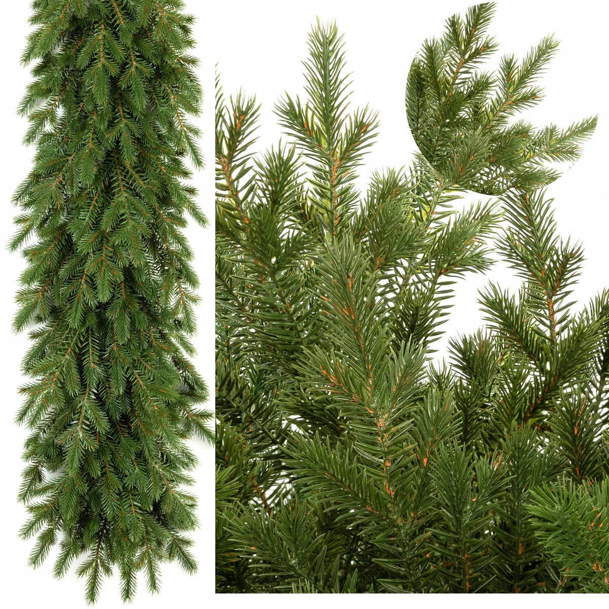 Christmas garland spruce 3D IMPERIAL 100 cm as live 100%PE