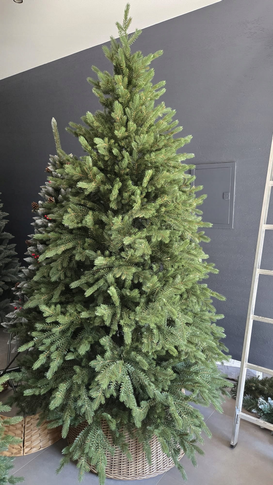 Christmas tree Artificial Spruce Common IMPERIAL 180cm as live 100% PE dense Packaging status original