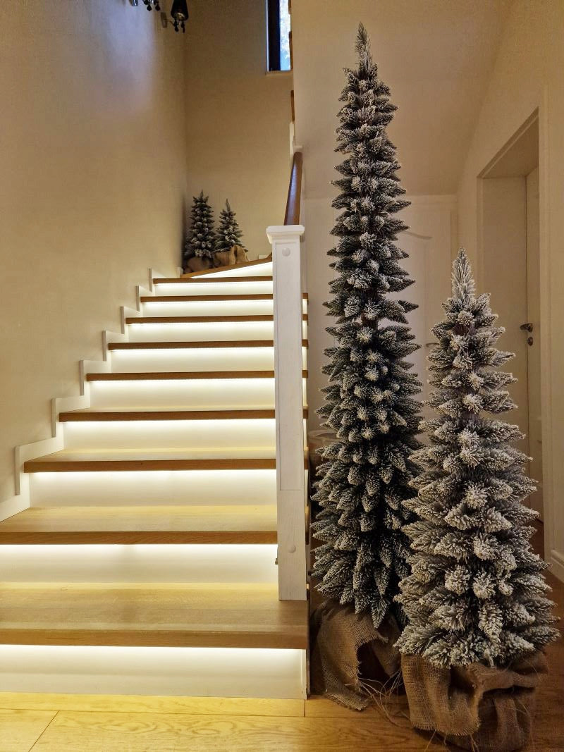 Christmas tree SLIM in jute 60CM Snow-covered Spruce various sizes Manufacturer code Choinka60CM-SZOJ