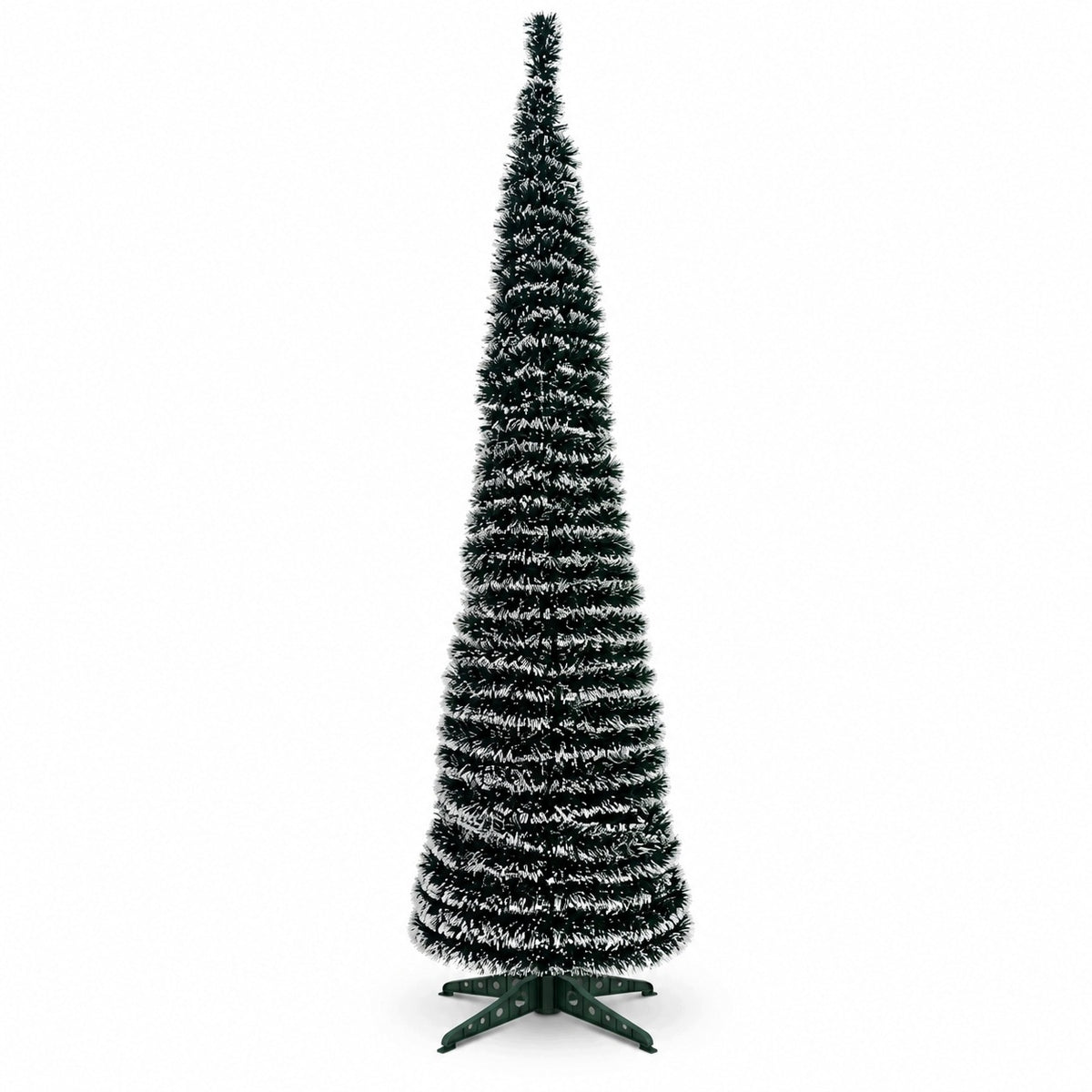 Christmas tree artificial spiral folding snow-covered 120 cm Packaging status original