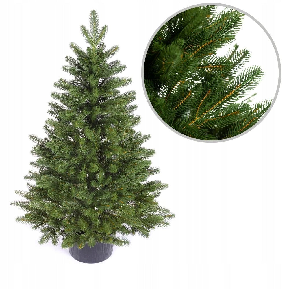 Christmas tree as live in a pot Norwegian Spruce 110 cm 100%PE rubberized