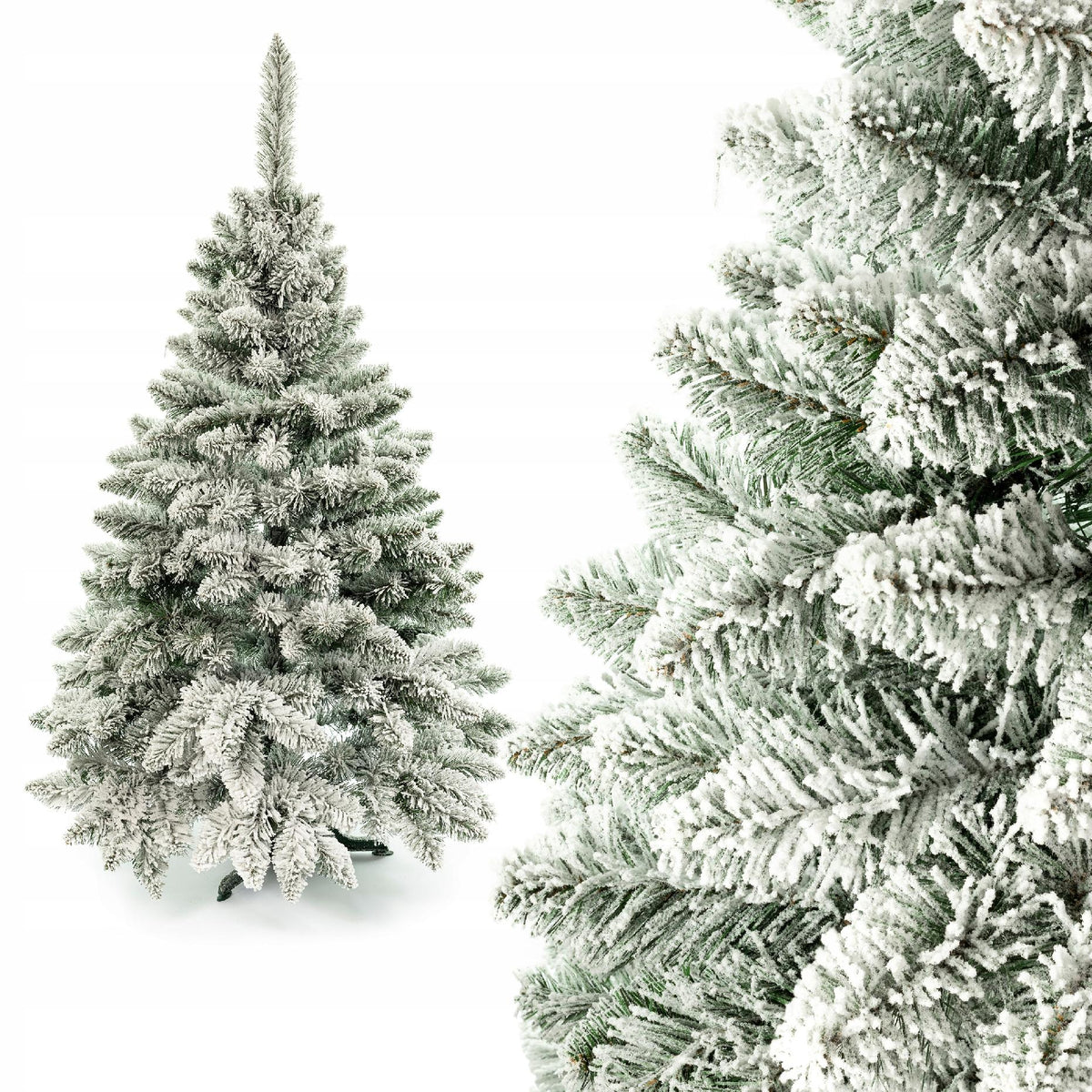 Christmas tree pine covered with snow SNOW like alive 250 cm