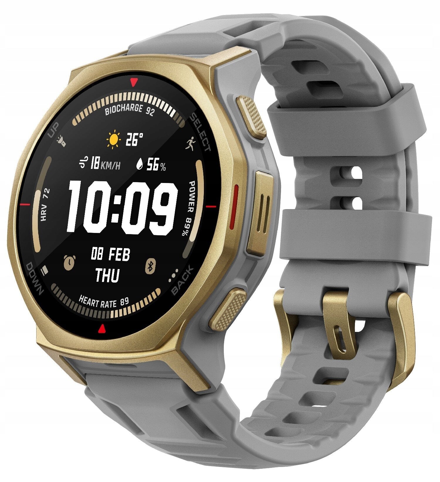 Chytré Hodinky AMAZFIT T-Rex 3 Pro 44mm Šedozlatá