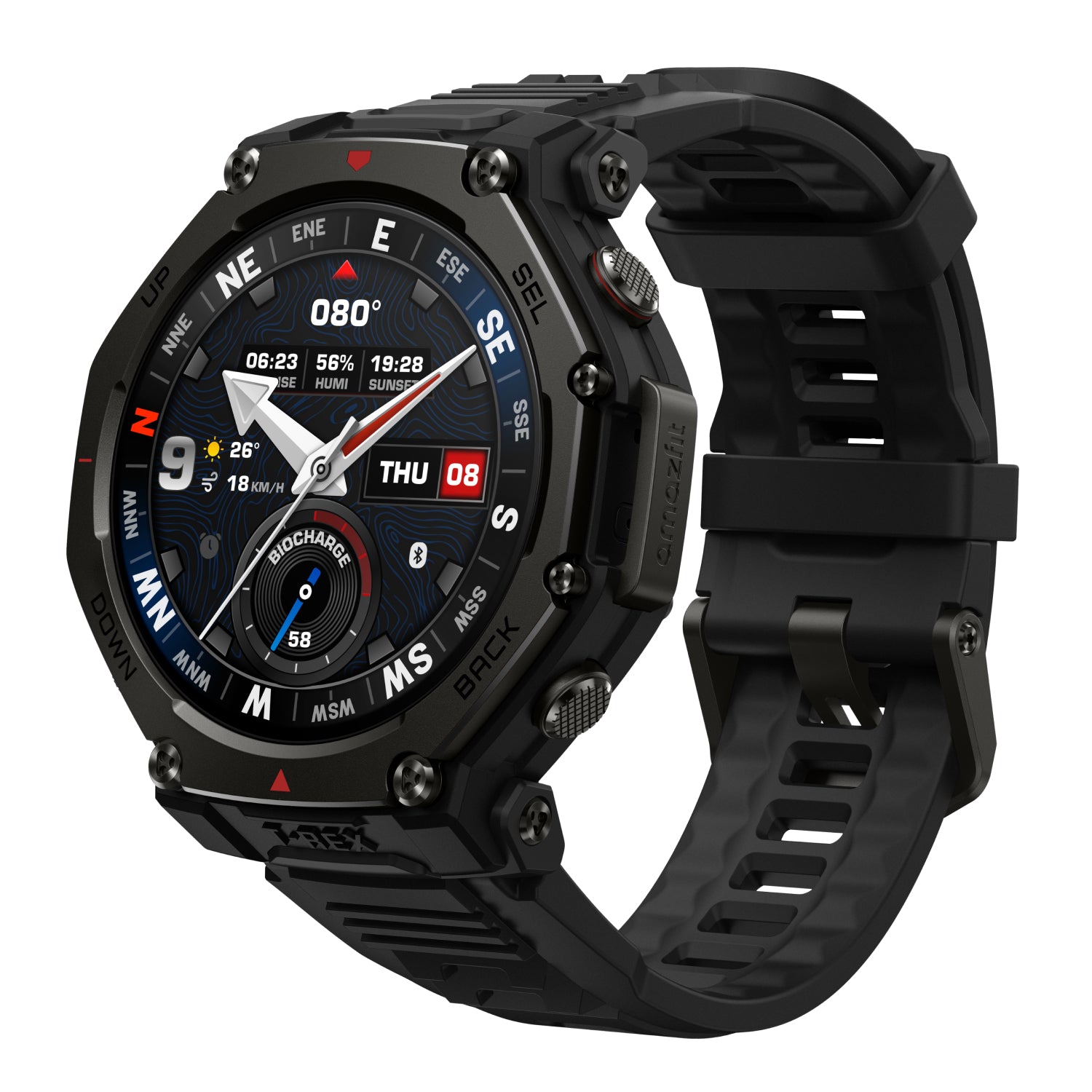 Chytré Hodinky Amazfit T-Rex 3 PRO NFC Tactical Black 44mm Model T-Rex 3 Pro