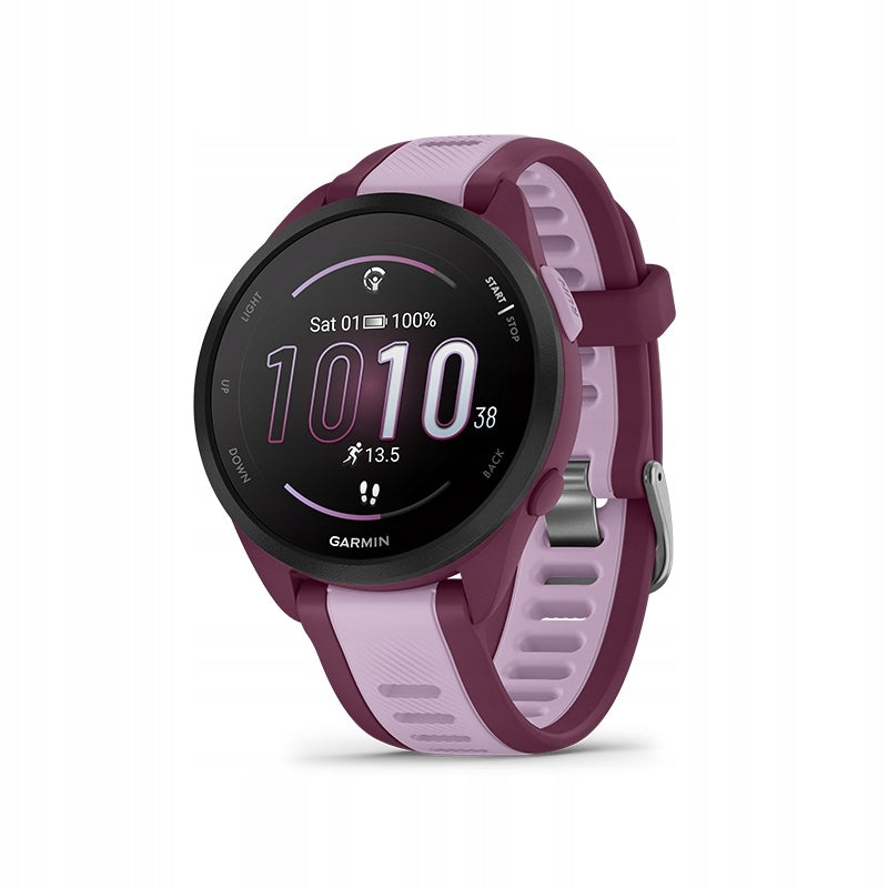 Chytré Hodinky Garmin Forerunner 165 AMOLED fialové GPS vodotěsné