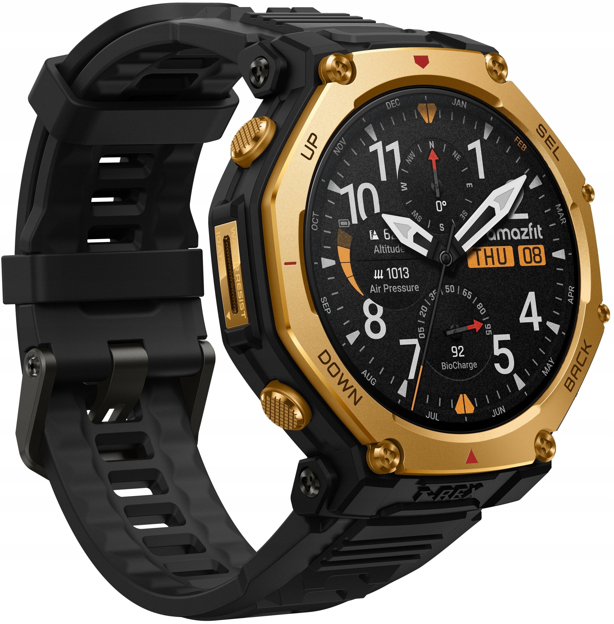 Chytré hodinky Amazfit T-Rex 3 Pro 48mm Gold outdoorové GPS AMOLED odolné Brand Amazfit