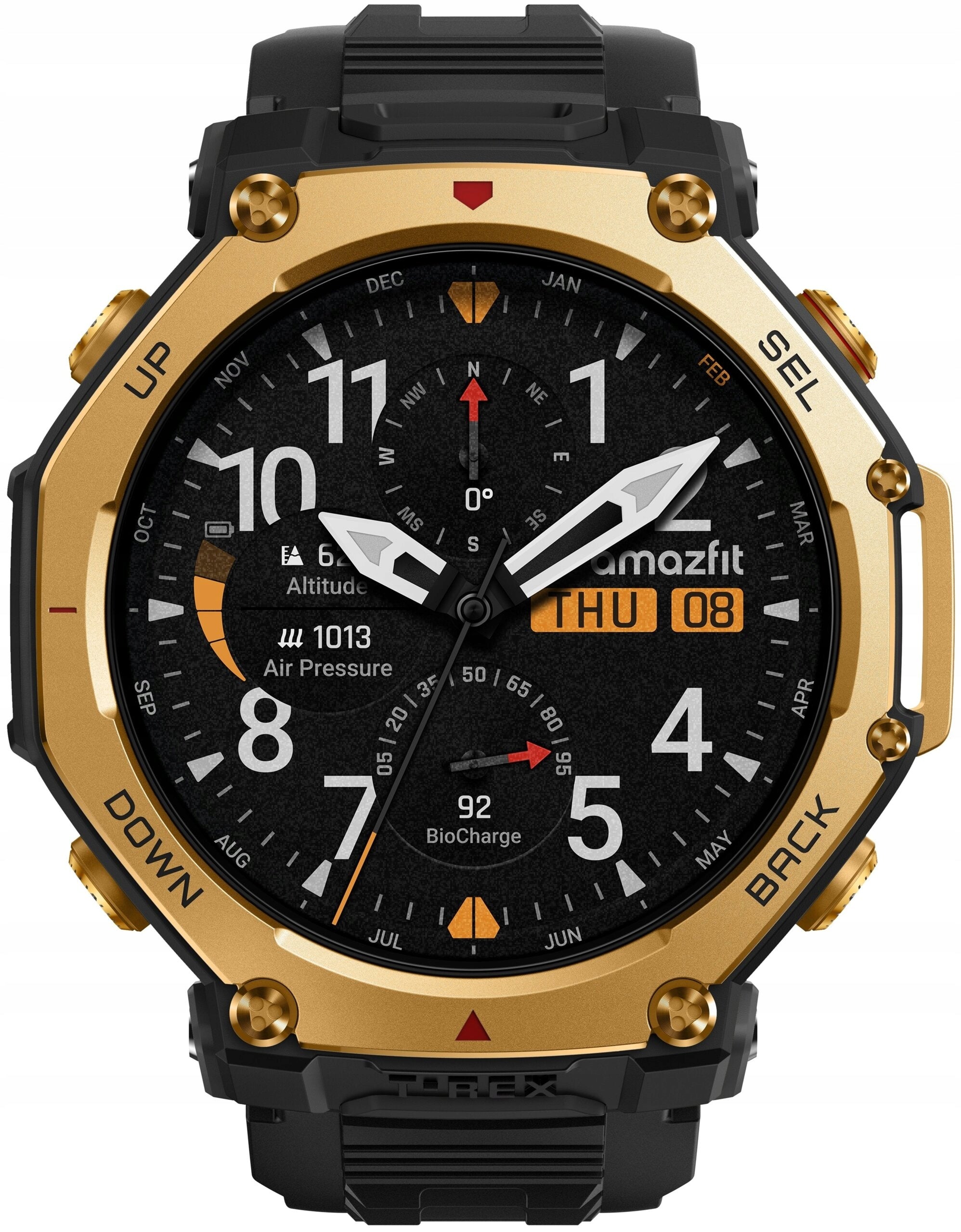 Chytré hodinky Amazfit T-Rex 3 Pro 48mm Gold outdoorové GPS AMOLED odolné Model T-Rex 3 Pro