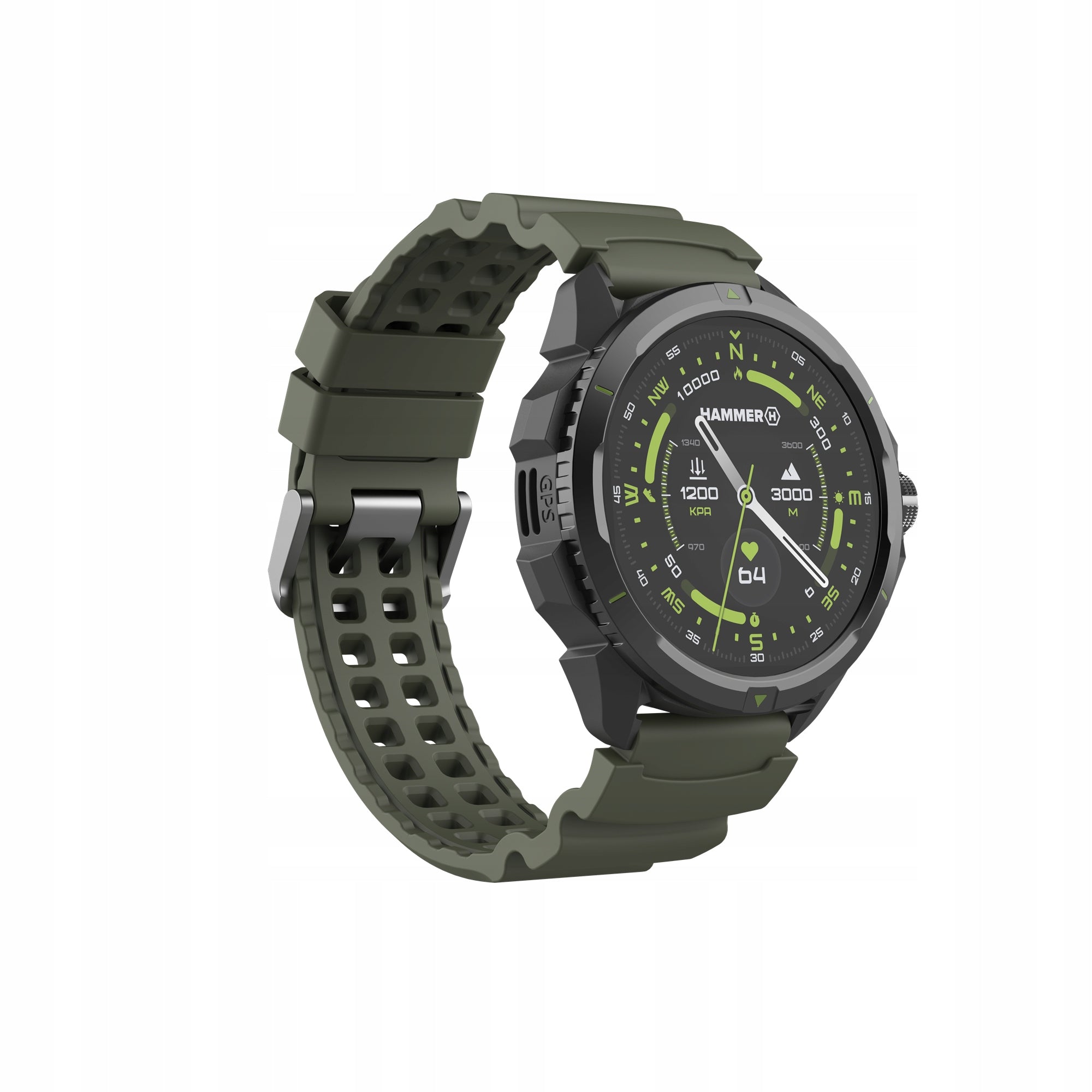 Chytré hodinky Hammer Watch 2 zeleno-černé Brand Hammer