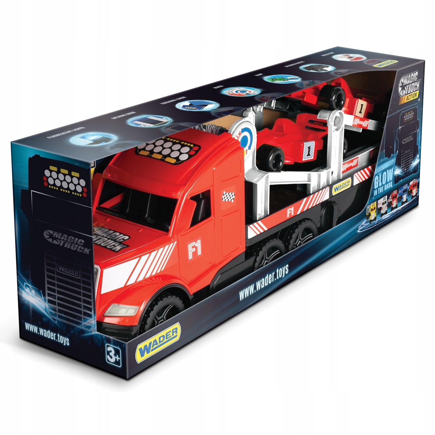 Žaislinis autovežis Wader Magic Truck Sport F1