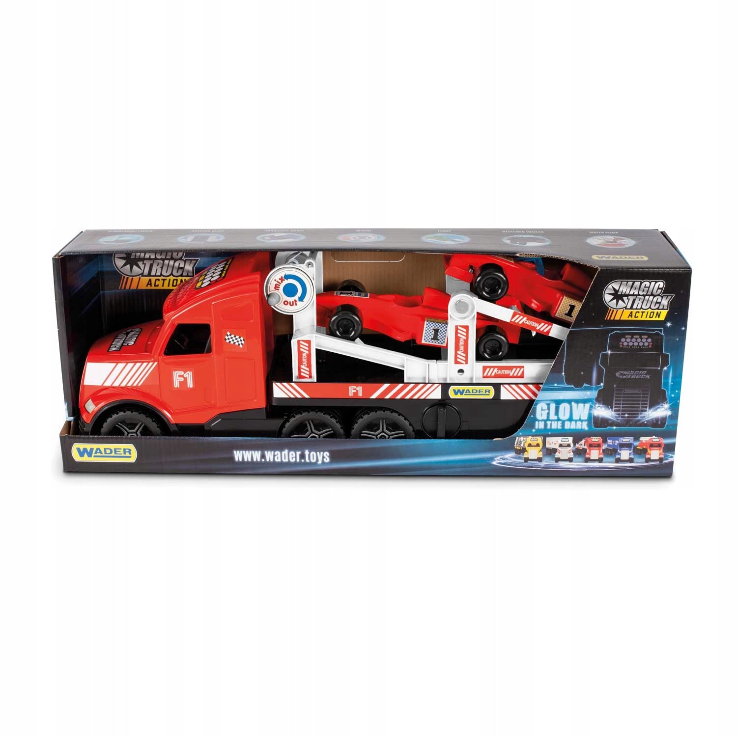Žaislinis autovežis Wader Magic Truck Sport F1
