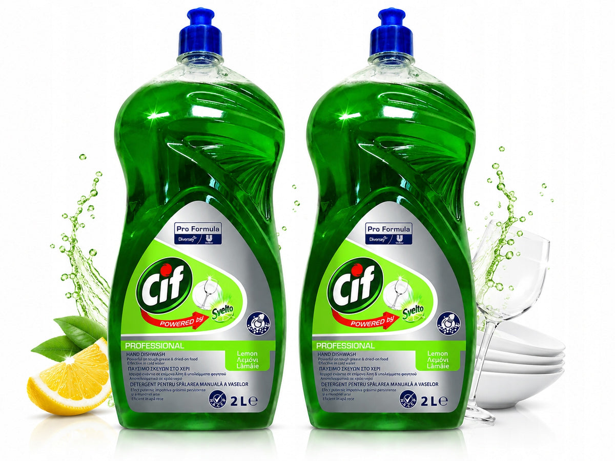 Cif Professional Hand Dishwash Lemon 2l Hand Washing Liquid X2