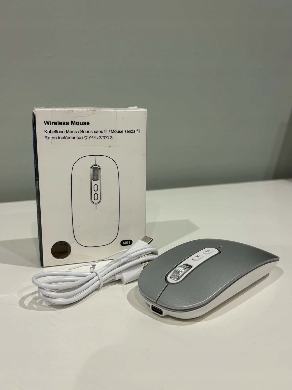Cimetech Wireless Bluetooth Mouse (Bluetooth 5.1 + USB 2,4 GHz) LED Manufacturer code M01