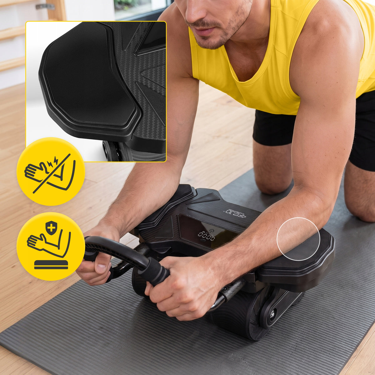 Circle Roller For Abdominal Muscle Exercise Circle Ab Wheel Training Gym LCD Manufacturer code AB roller do ćwiczeń brzucha ELITE+