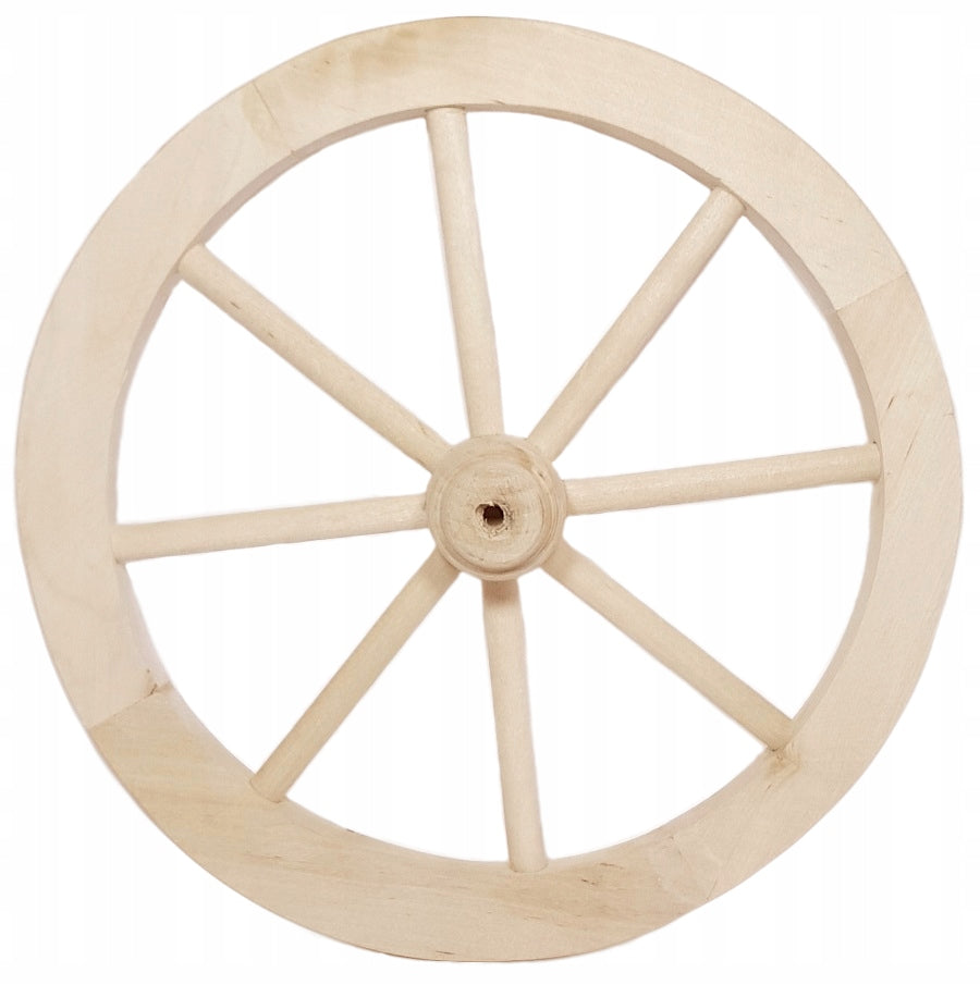 Circle Wooden Ornament Garden Home Decoration Ø30cm. Manufacturer no brand