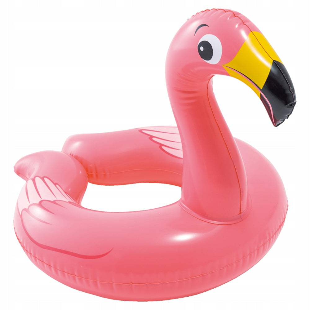 Circle inflatable swimming wheel for swimming pool beach INTEX Flamingo for children Brand Intex