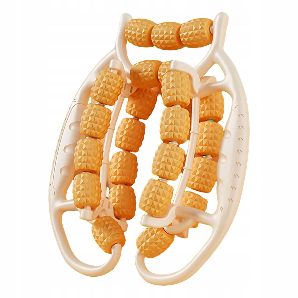 Circular Leg Clamp Equipment Hand Held Muscle Roller for Indoor Orange