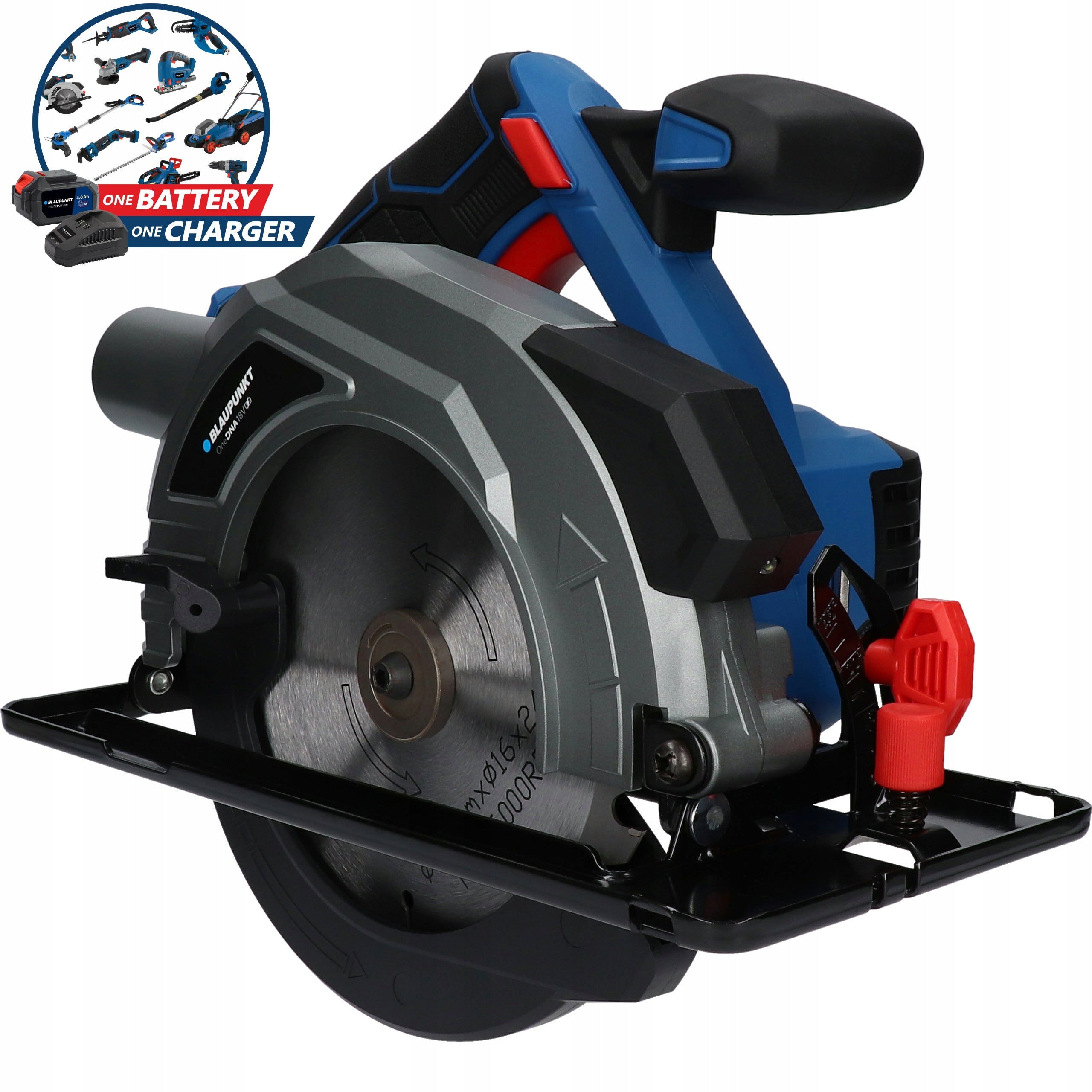 Circular Saw Blade Cordless 18V Wood Cutter + Disc 165mm Brand Blaupunkt