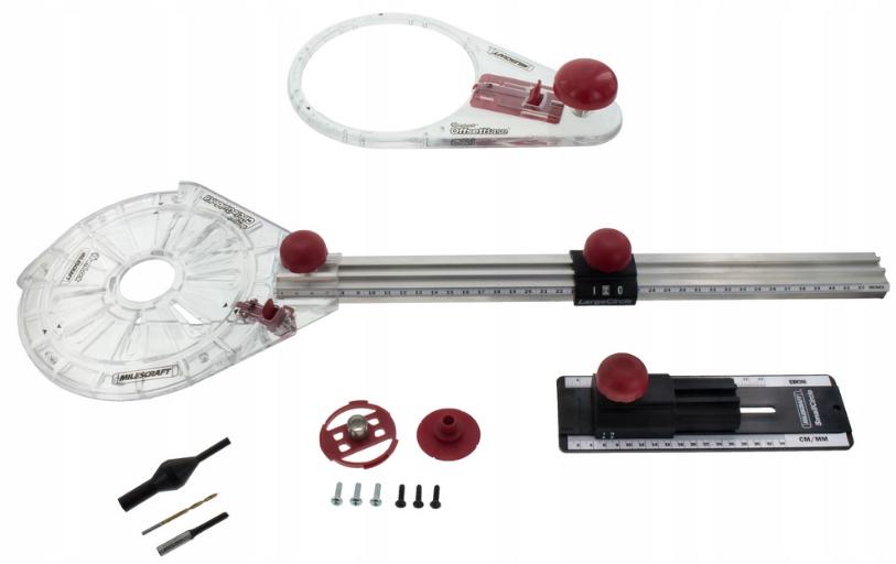 Circular milling and cutting circles up to 132cm diameter CircleGuideKit Brand Milescraft