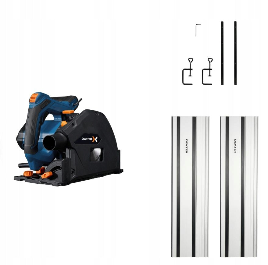 Circular saw wired plunger 1200 W 165 mm + guide DEXTER Manufacturer code DEXTER ZAGLEBIARKA 1200W 165MM