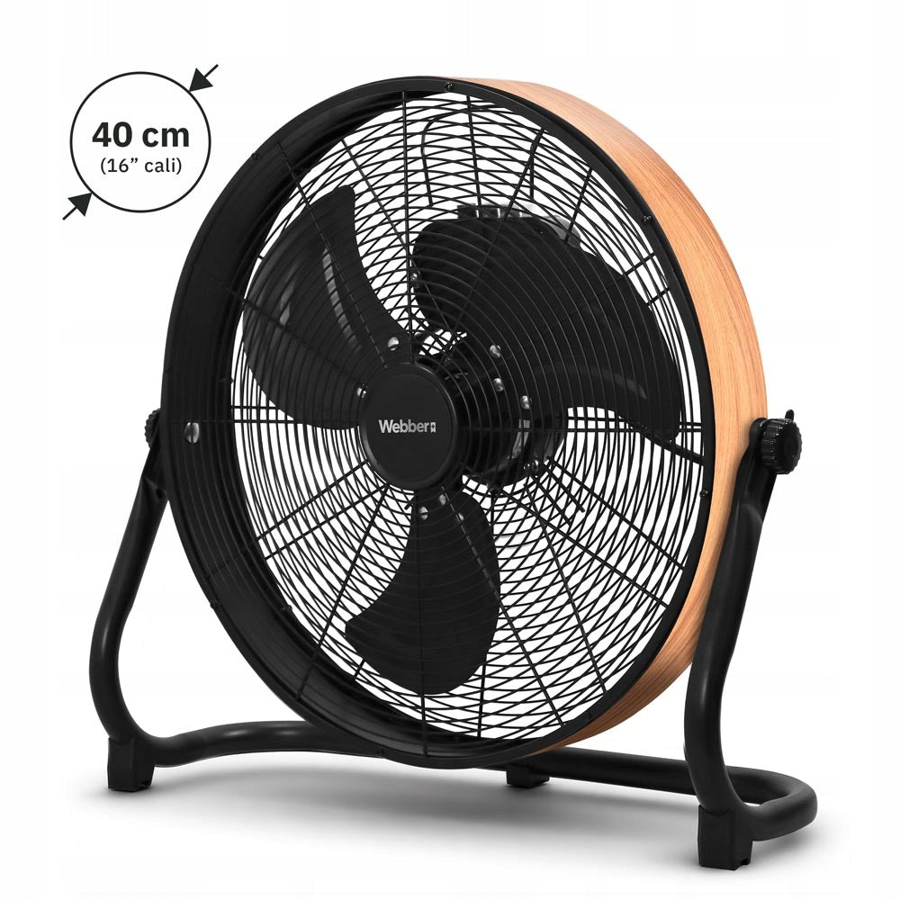 Circulator fan Webber 05FF430D black 80W WOODEN DECORATION STRONG Packaging status original